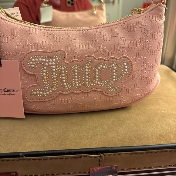 Juicy Couture Handbags - Juicy Couture Pink String of Pearls   Shoulder Bag